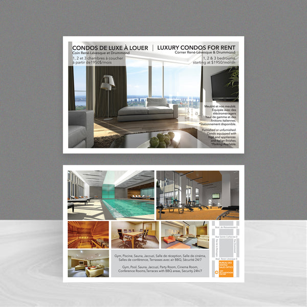 postcards, same day postcards, branded, print product, marketing, thick card stock, 4/4, cmyk, bundled, real estate