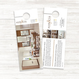 door hangers, full colour, advertising, marketing, real estate brokers, mailing