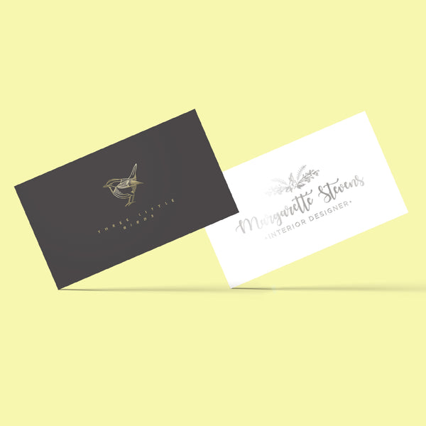metallic foil, raised foil, silver, gold, business card, full colour, montreal, print shop