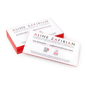 business card, painted edge, thick, full colour, real estate, printing, brand, custom printing